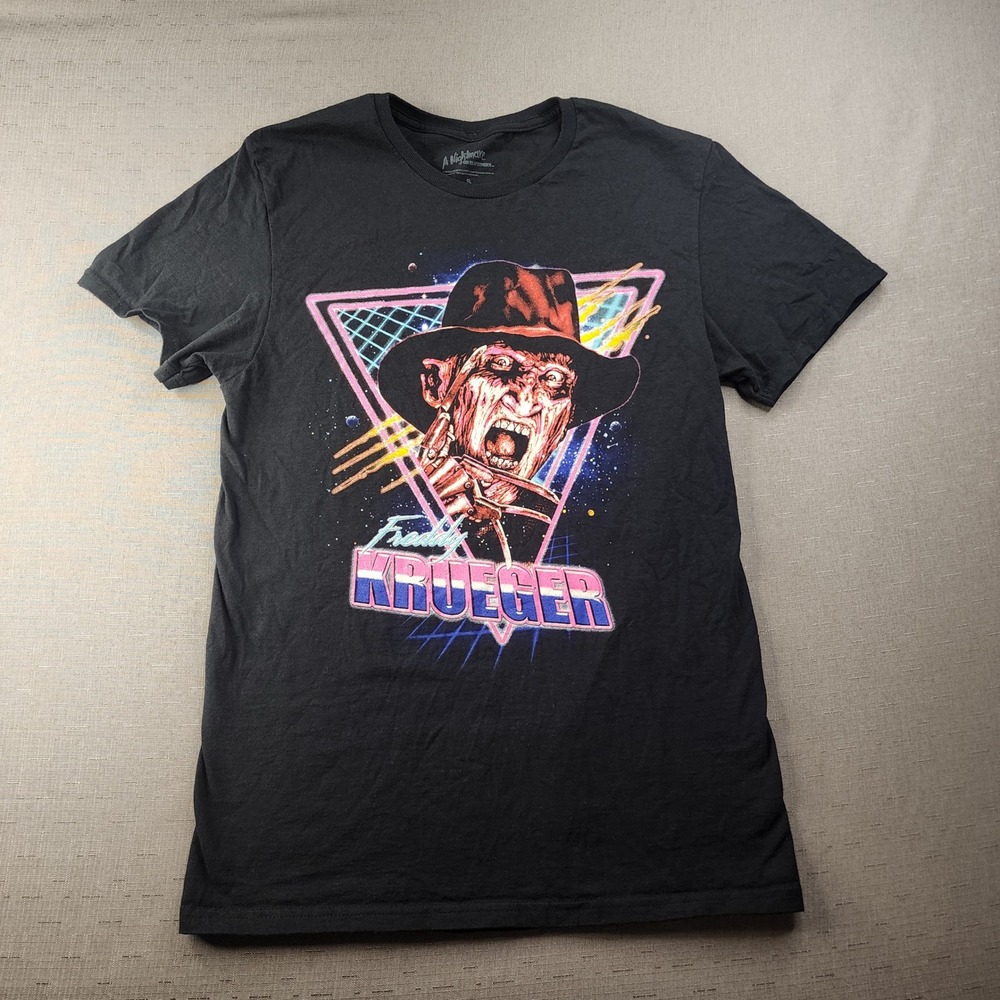 Nightmare on Elm Street Freddie Krueger Vintage Halloween Graphic Shirt Small